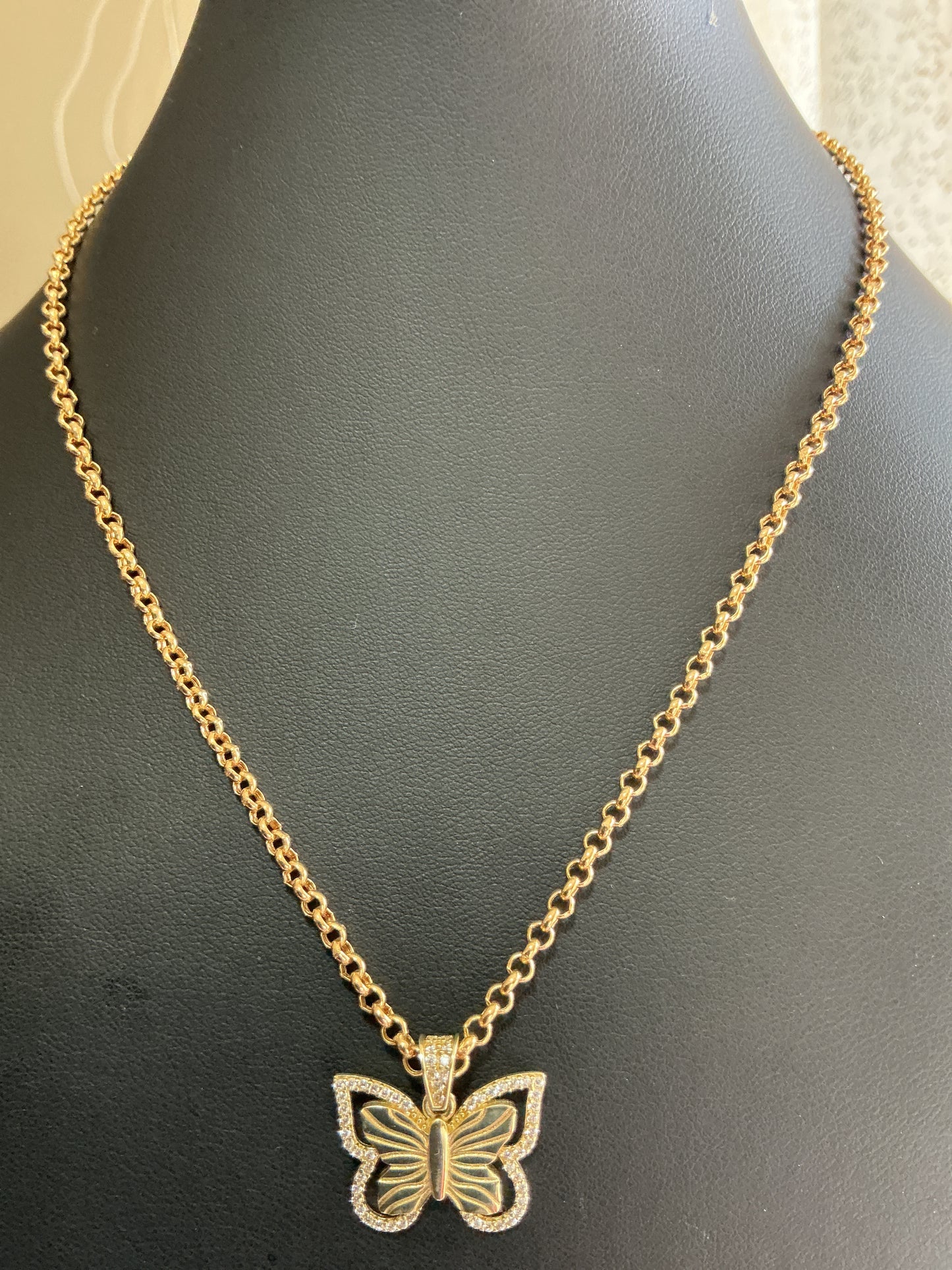 Rolo model chain, size 16, 2.8mm, real 10k gold