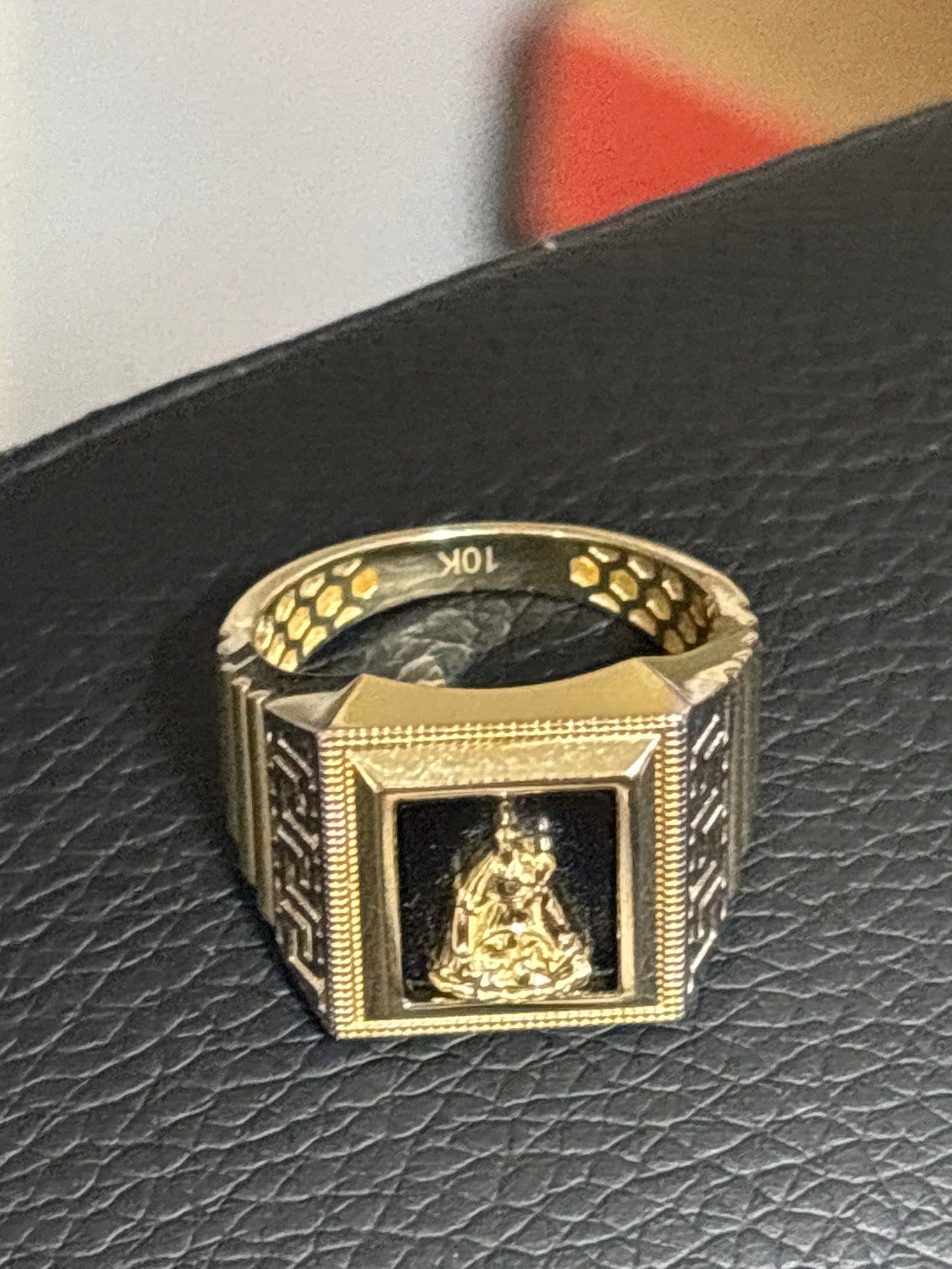 10k real gold ring of the virgin of charity size 10