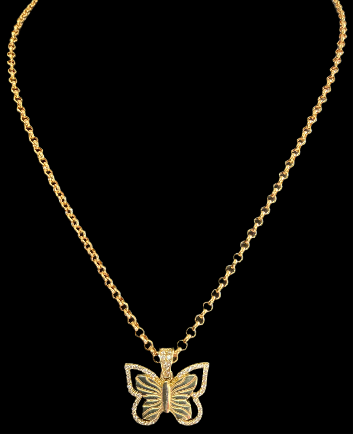 Rolo model chain, size 16, 2.8mm, real 10k gold