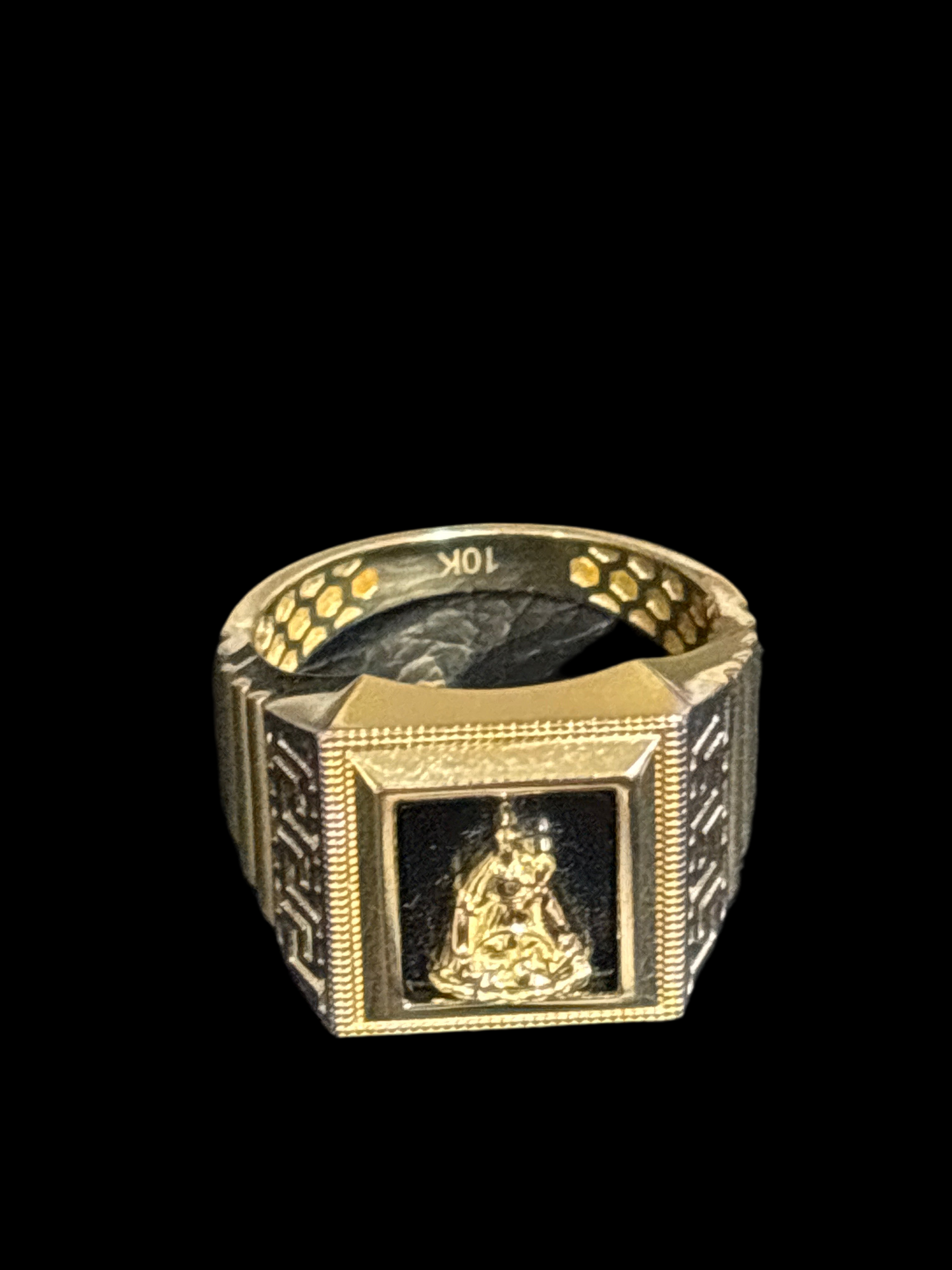 10k real gold ring of the virgin of charity size 10