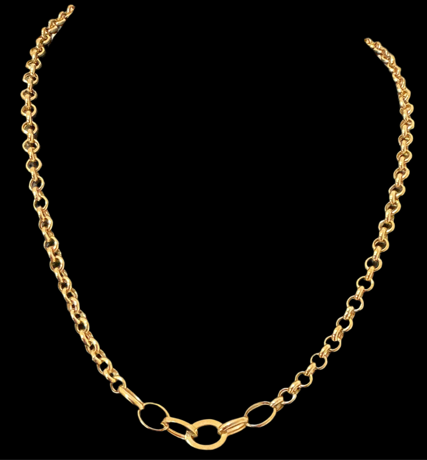 Rolo model chain, real 10k gold