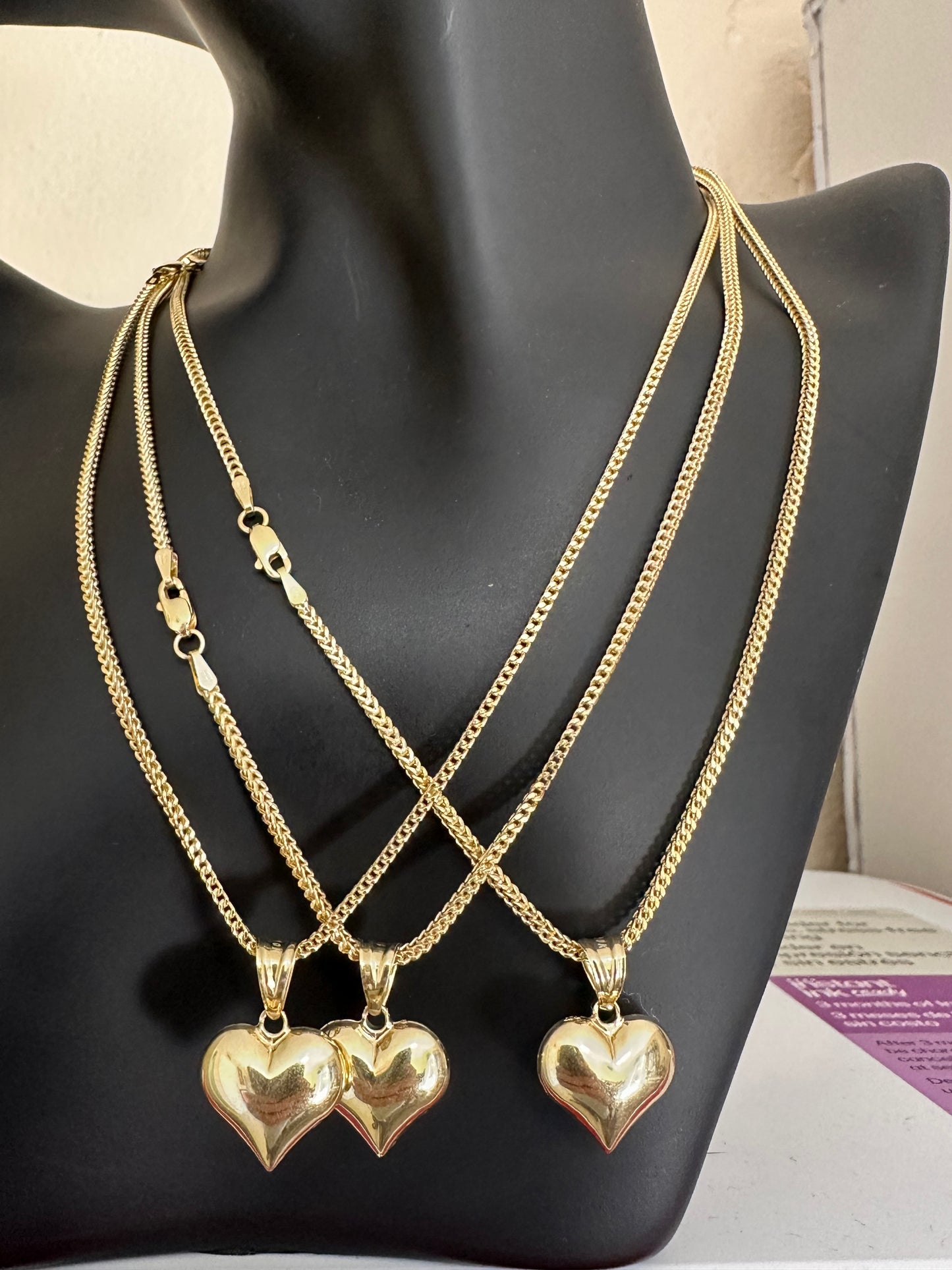 Chain model free gold 10k real size 16 of 2 mm wide