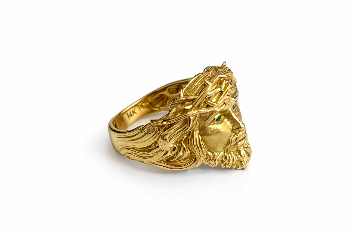 Beautiful men's ring 14k gold real size 11