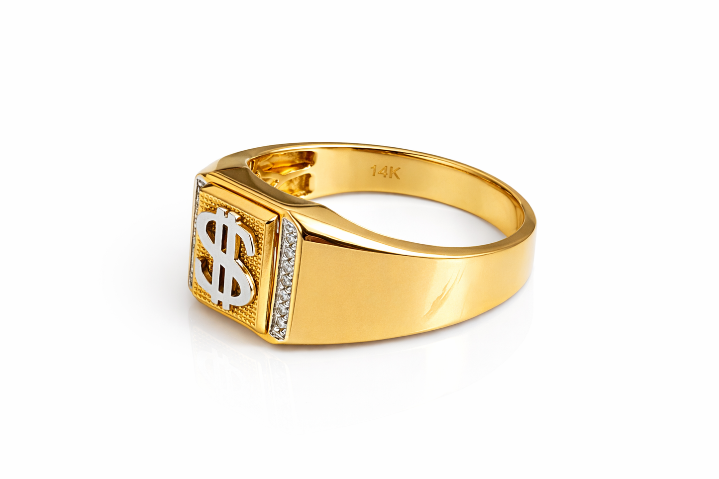 Beautiful 14k gold ring real size 11.5