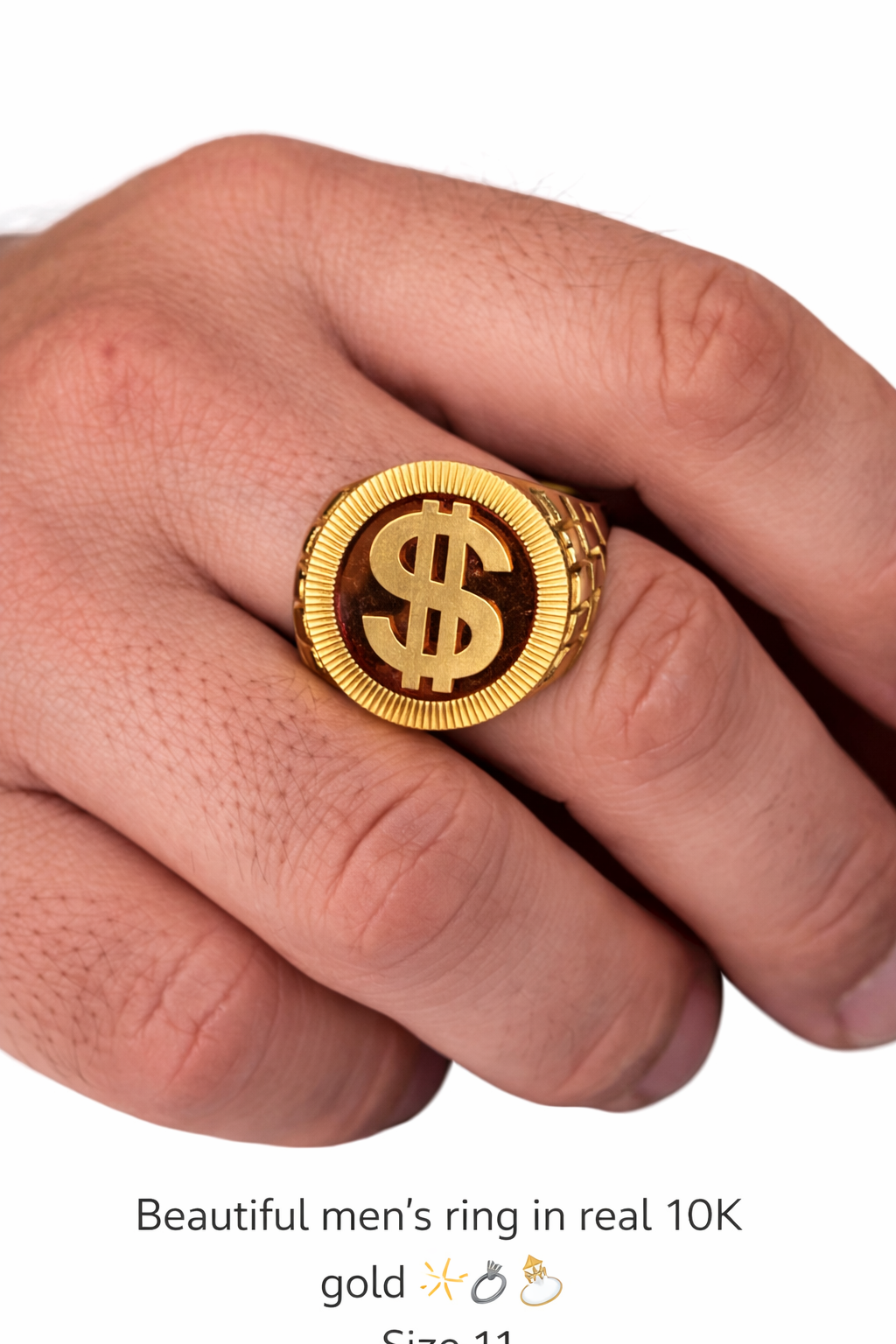 Beautiful real 10K gold men’s ring ✨💍
Size 9.5