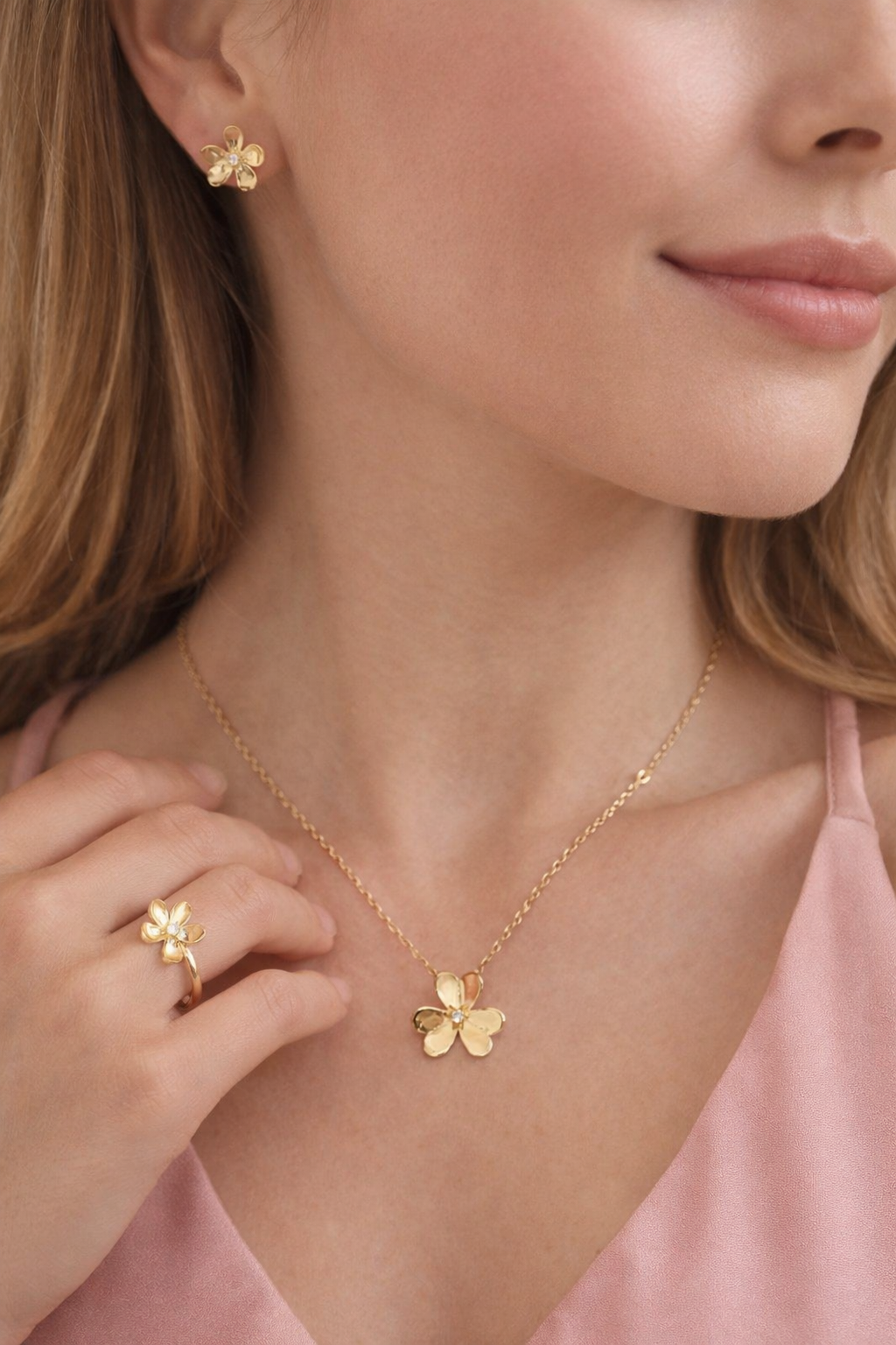 Beautiful set of flowers for ladies of 10k real