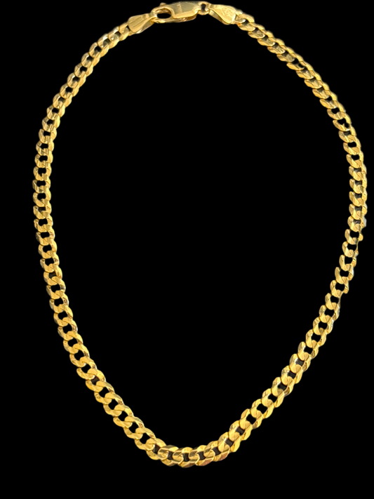 Real 10k gold anklet, size #10 4.2 mm