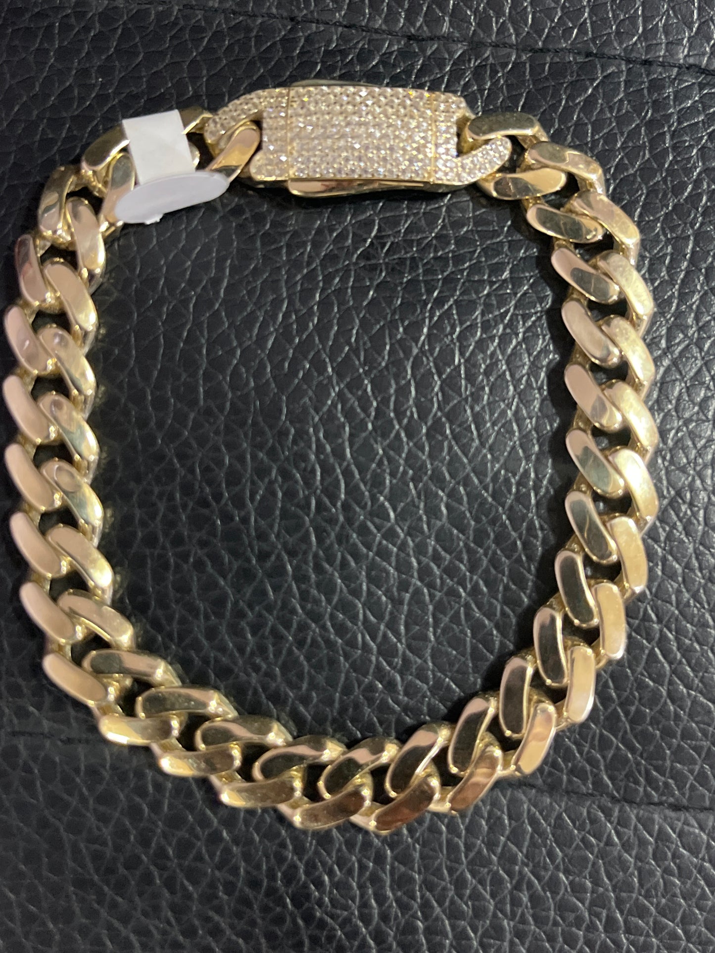 Real 10k gold handle of 8mm, size #8
