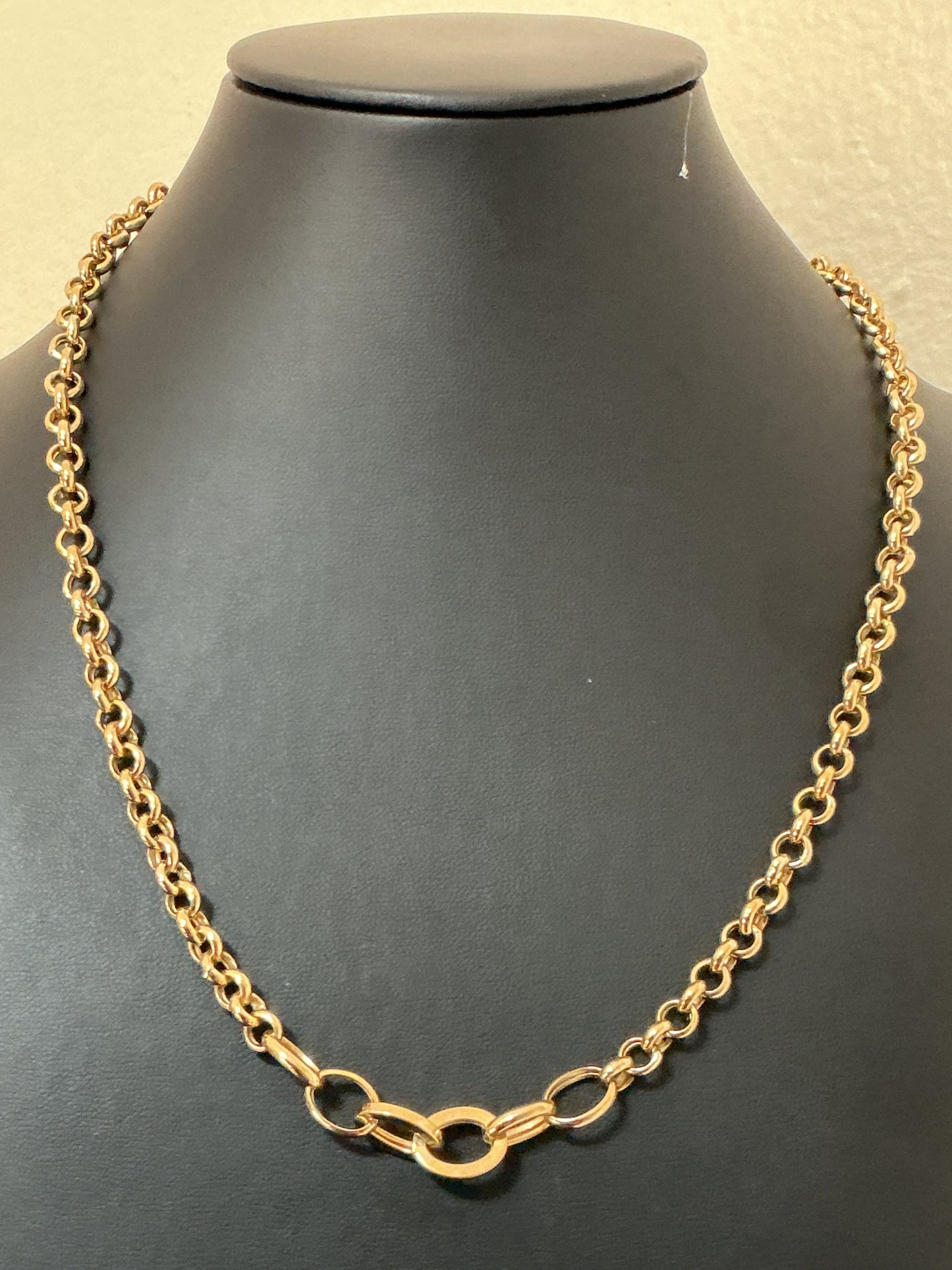 Rolo model chain, real 10k gold