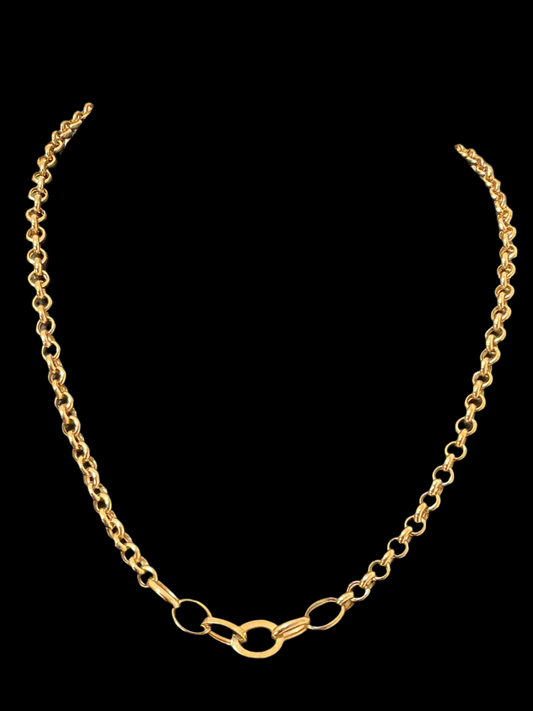 Rolo model chain, real 10k gold