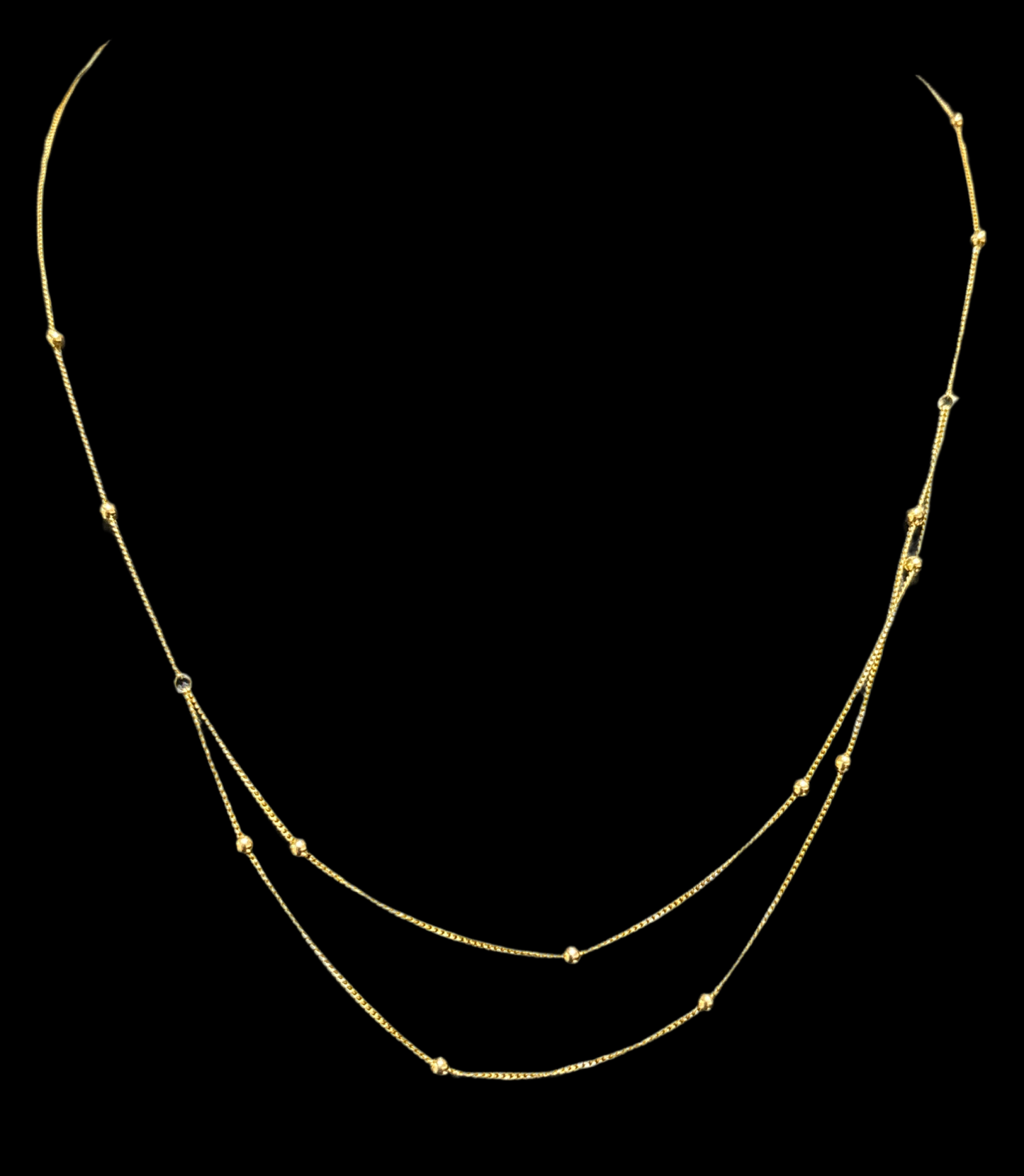 14k real gold bullet chain, size 16