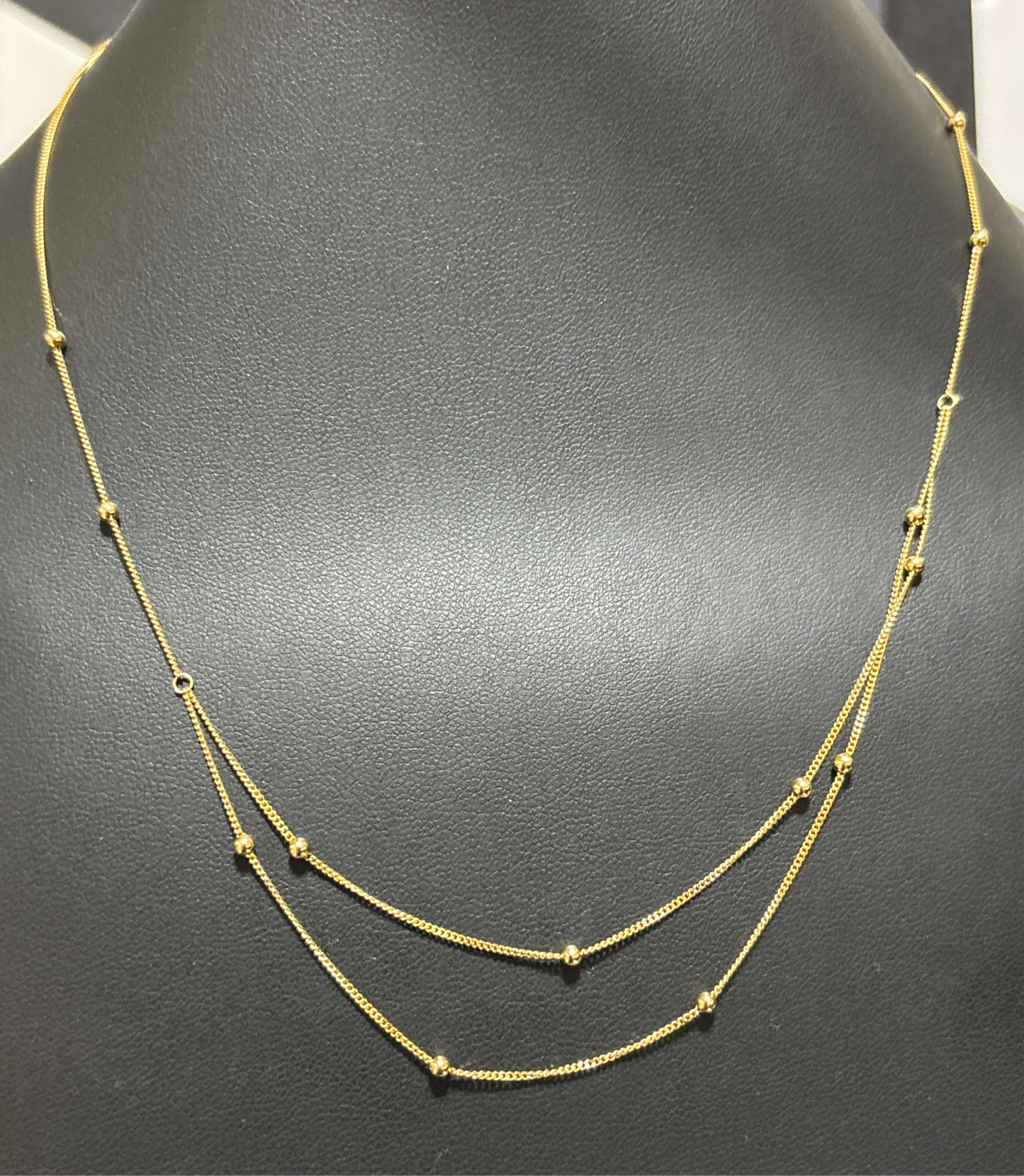 14k real gold bullet chain, size 16