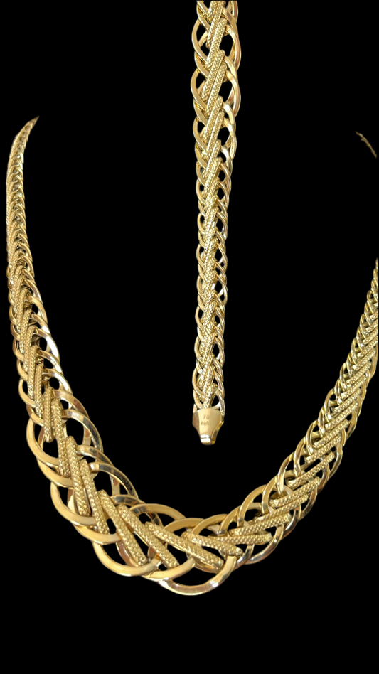 10k gold choker set