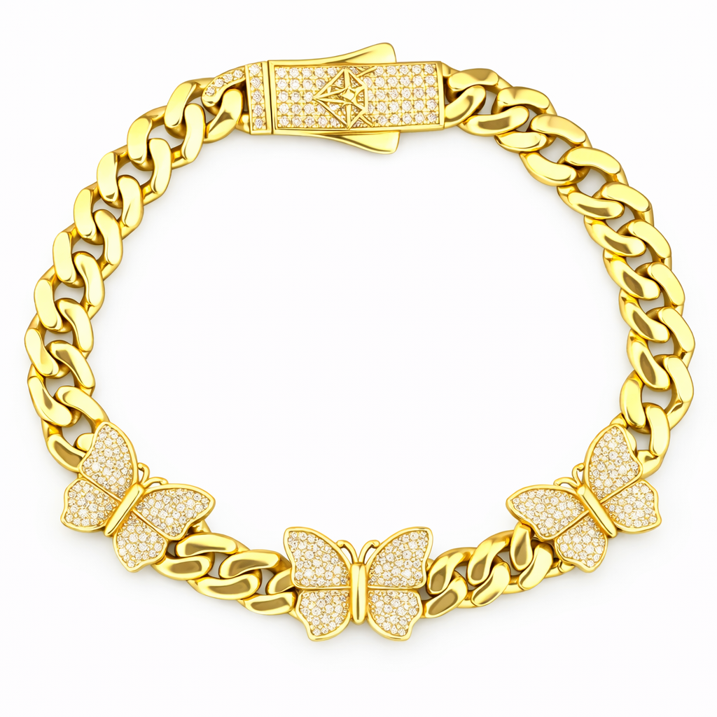 Beautiful bracelet for lady gold 10k real size 7 of 6.7 mm