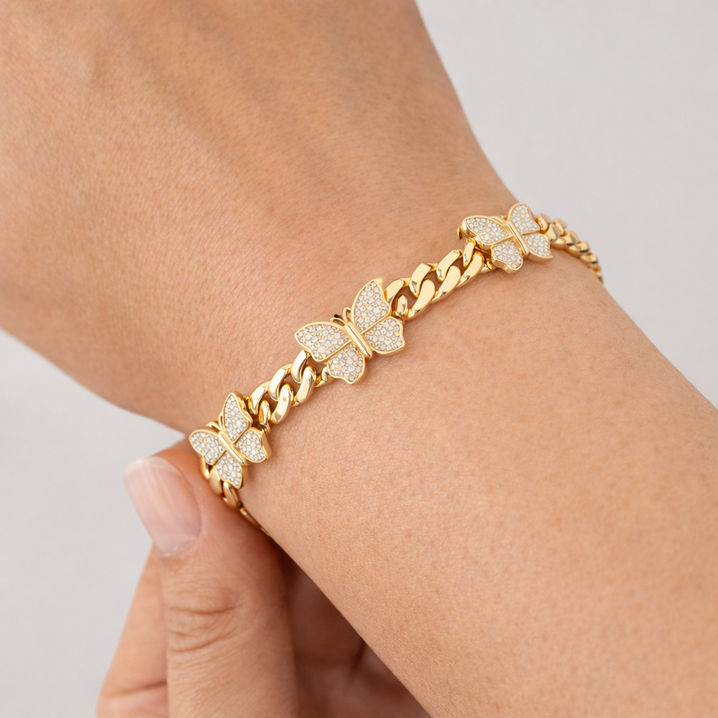 Beautiful bracelet for lady gold 10k real size 7 of 6.7 mm