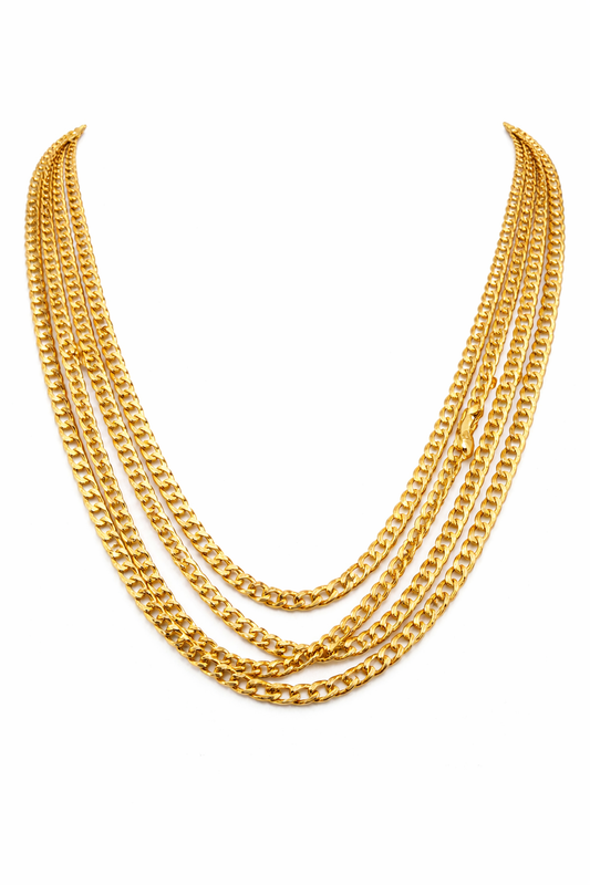 Beautiful link chains cut link shine glued gold 10k real size 22 2.7 mm wide