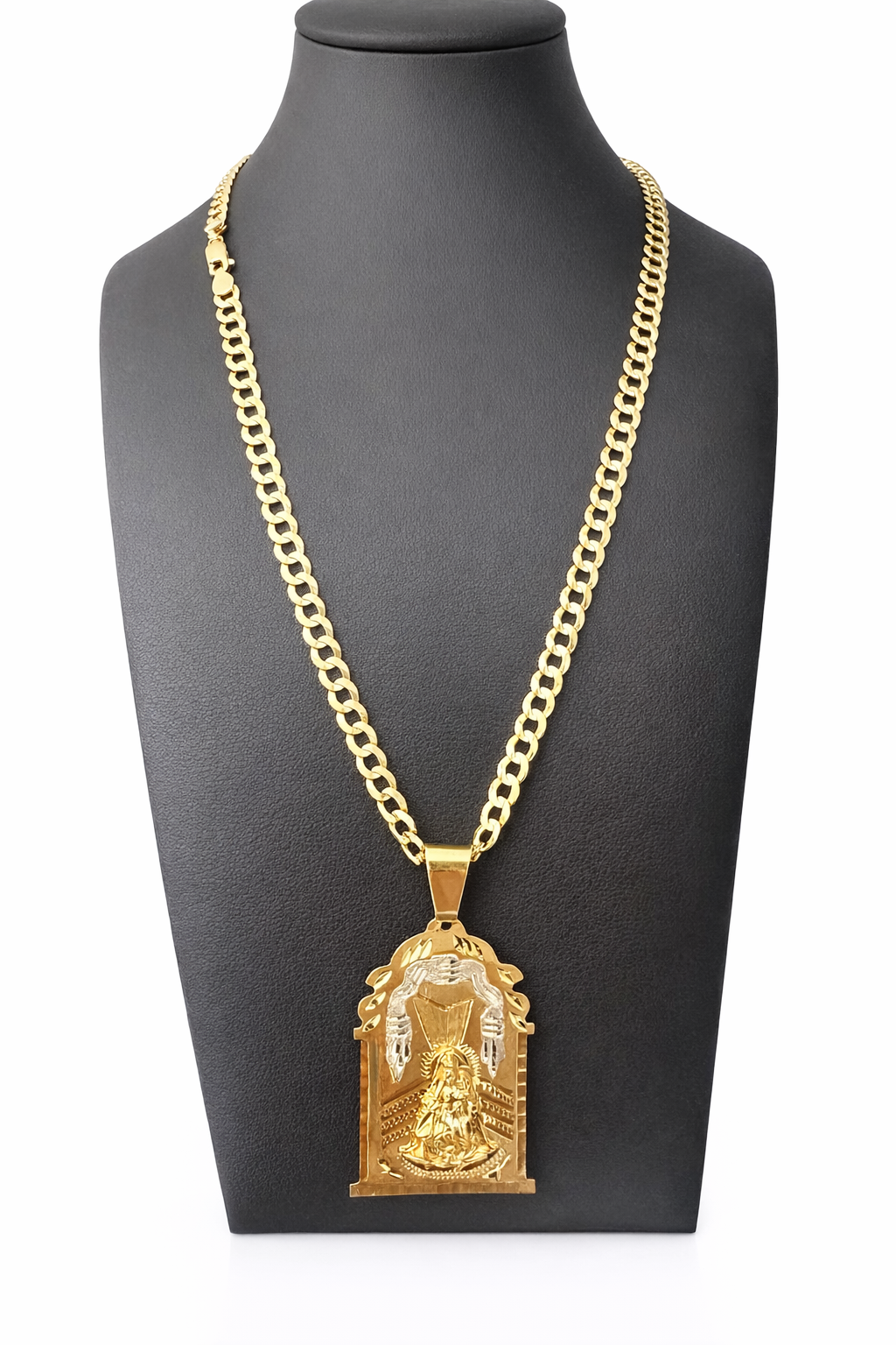 Link chain cut gold shine 10k real size 22 6 mm wide