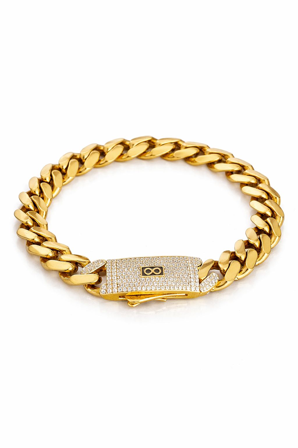 Handle for men size 8 10k real gold 11 mm wide
