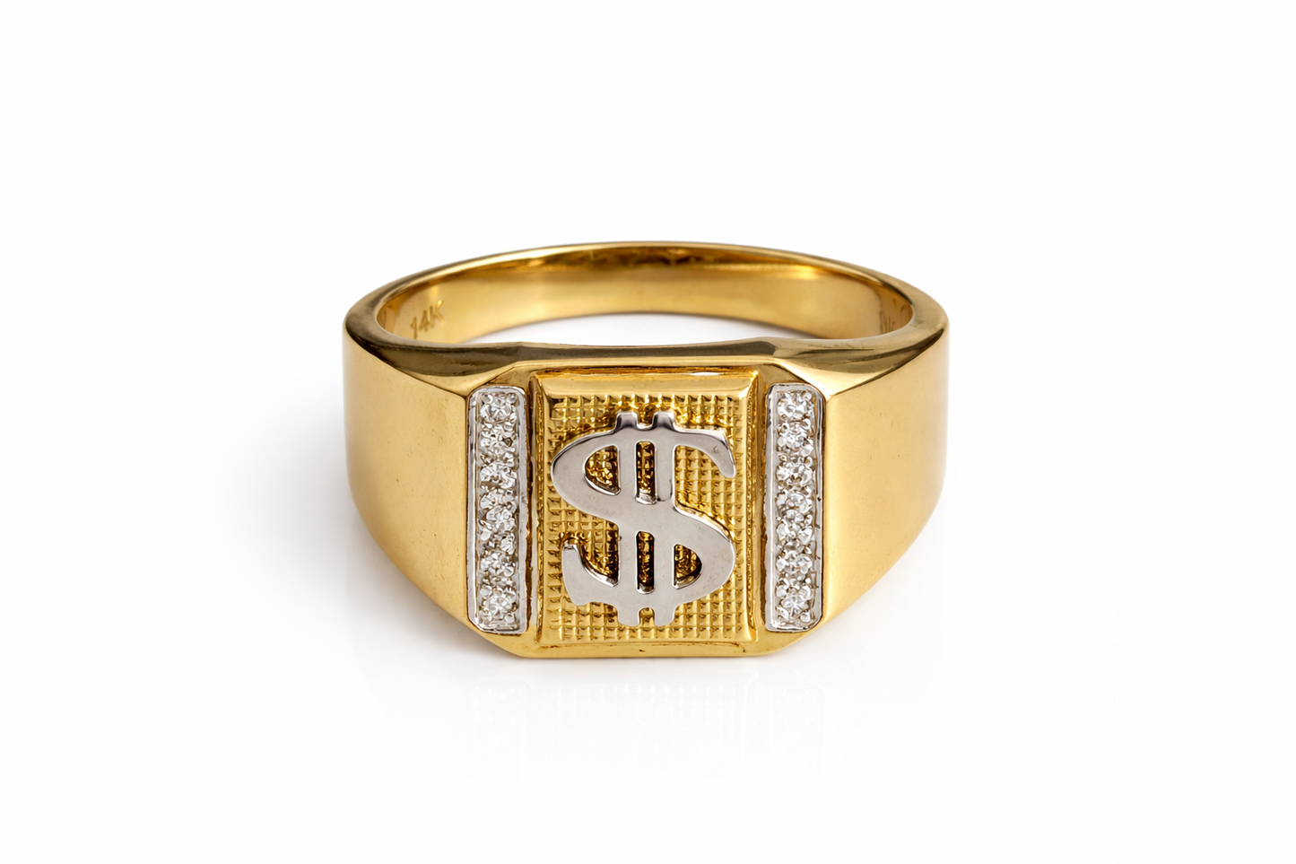 Beautiful 14k gold ring real size 11.5