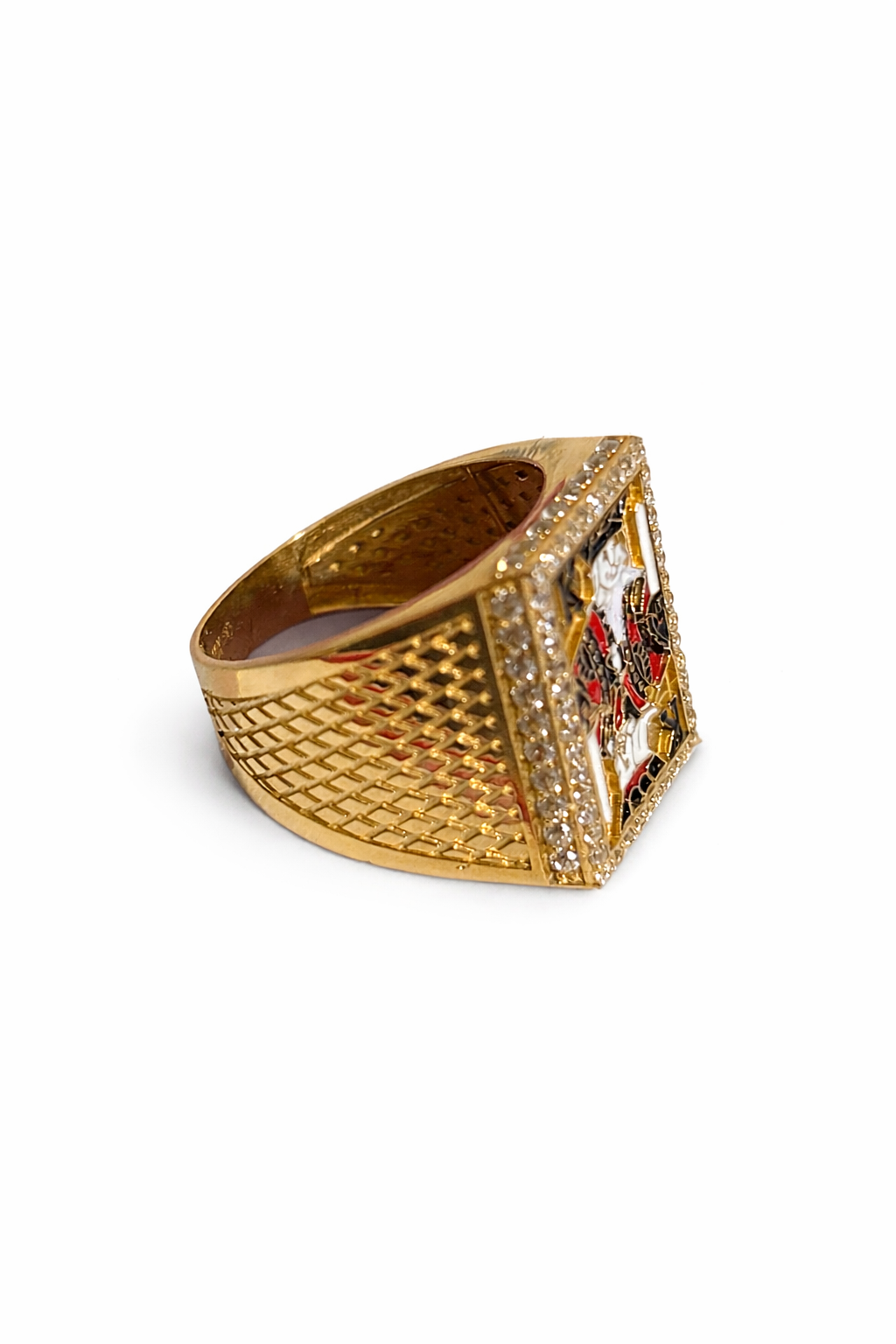 Beautiful men's ring 10k gold real size 11