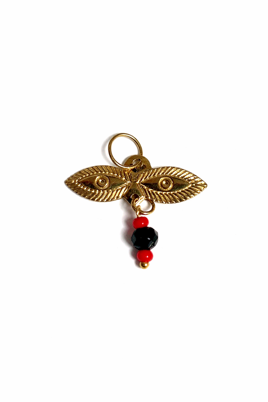 Beautiful jet charm for real 10k gold baby